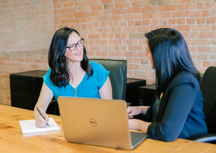women in meeting